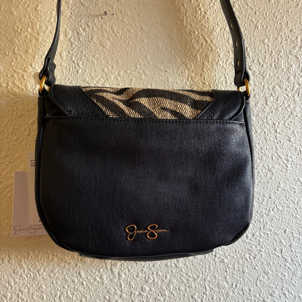 Jessica Simpson Black and Brown Zebra Crossbody - Picture 5 of 13